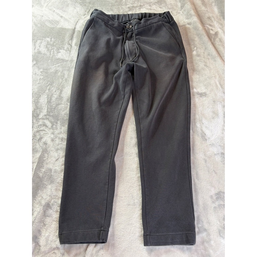 7 for All Mankind Black Jogger Pants Womens Small S Portugal 26 Tapered Leg